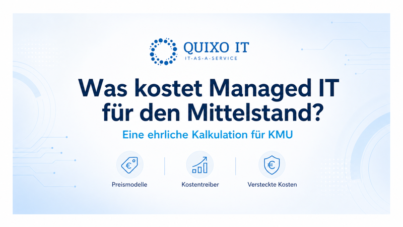 IT-as-a-Service Preise, Managed Service Provider KMU,